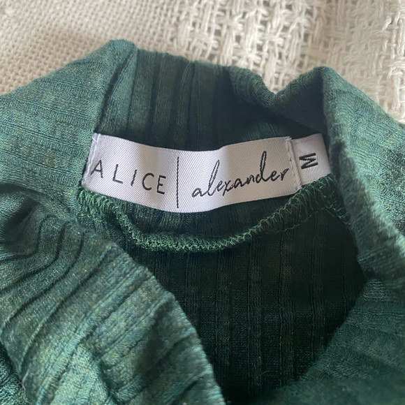 Alice Alexander Barry Mockneck in teal - Picture 4 of 5